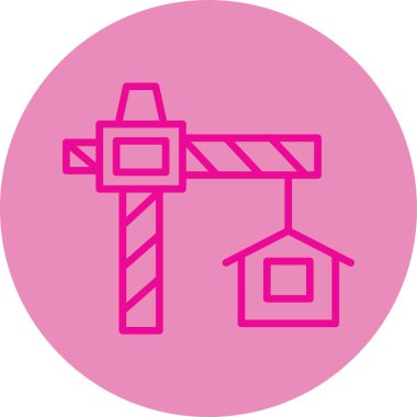 Modern yapı simgesinin vektör illüstrasyonu