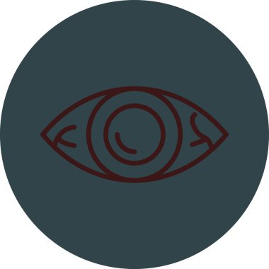 Göz. Web simgesi basit illüstrasyon