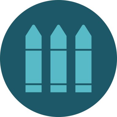 kalem düz vektör simgesi