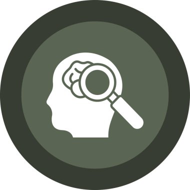 Moda tasarımı izole edilmiş arkaplanda arama simgesi