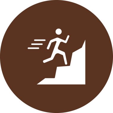 İz Çalışan Web simgesi, vektör illüstrasyonu