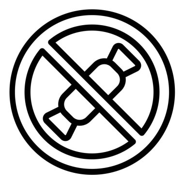 işareti simge vektör çizim yasak