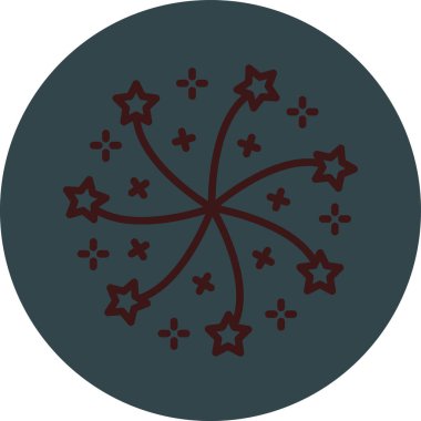 Bir yıldızın vektör illüstrasyonu