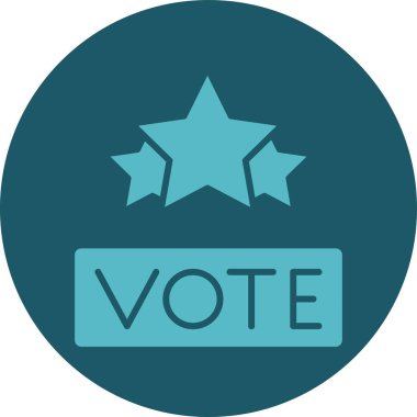 Oylama simgesi vektör çizimi