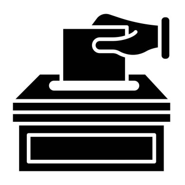 oy kutusu simgesi, vektör illüstrasyonu