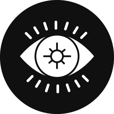 Göz simgesi. Basit resimleme