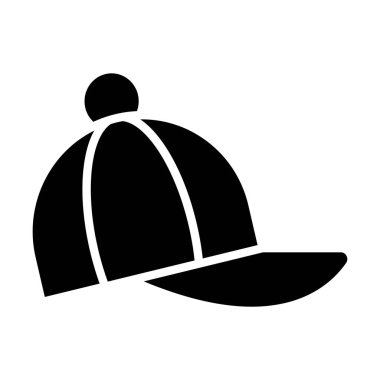şapka simgesi, basit vektör tasarımı