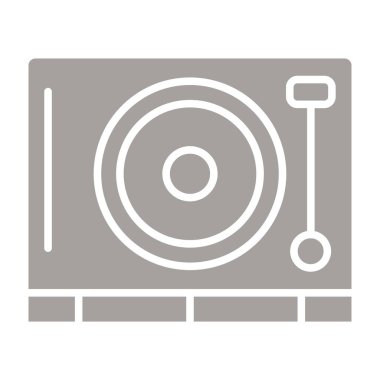 Bir radyo simgesinin vektör illüstrasyonu