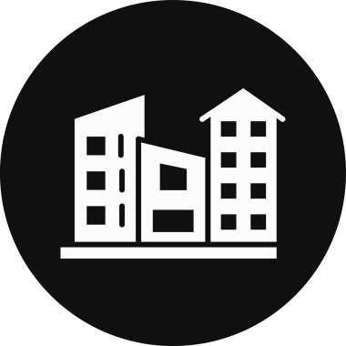 Emlak simgesi, vektör illüstrasyonu