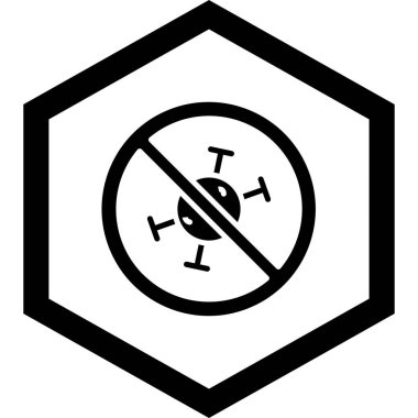 simge yok, vektör illüstrasyonu