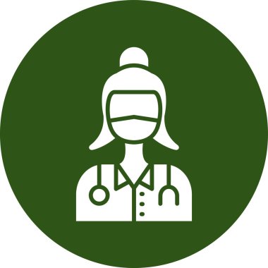 Doktor düz vektör simgesi