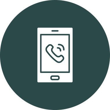 telefon arama simgesi vektör illüstrasyonu