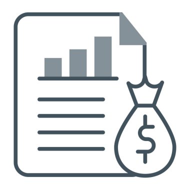 Dolar düz vektör simgesi