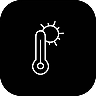 Kişisel ve ticari kullanım için vektör hava durumu simgesi.