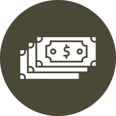 Para için. Web simgesi vektör illüstrasyonu