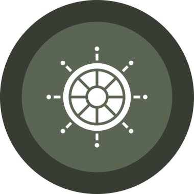 Pusula. Web simgesi basit illüstrasyon