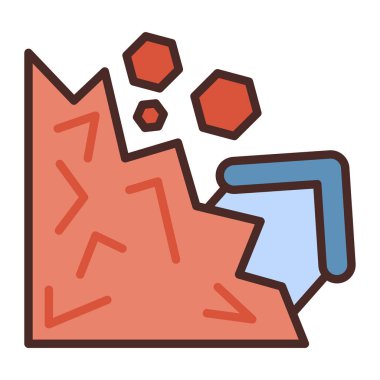 Çizgi film simgesinin vektör çizimi