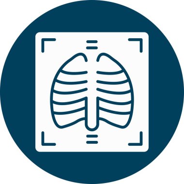 akciğer simgesi vektör illüstrasyonu