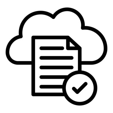 Veri bulut vektör illüstrasyonu