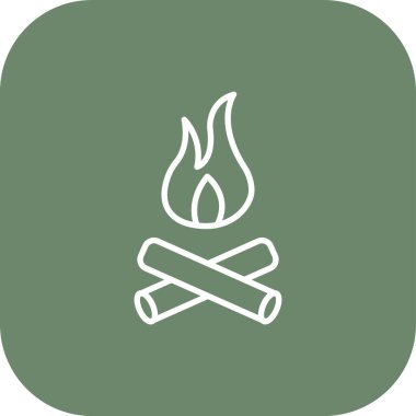 Ateş simgesinin vektör illüstrasyonu