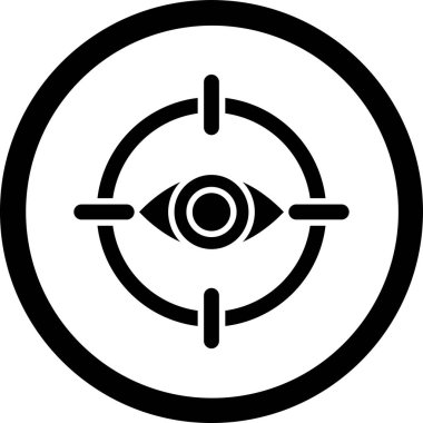 Göz. Web simgesi basit illüstrasyon