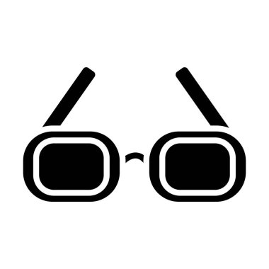 Gözlük. Web simgesi basit illüstrasyon