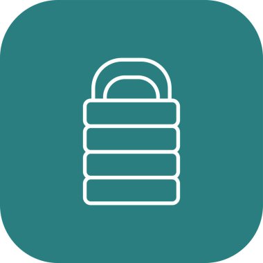 vektör güvenliği düz simgesi