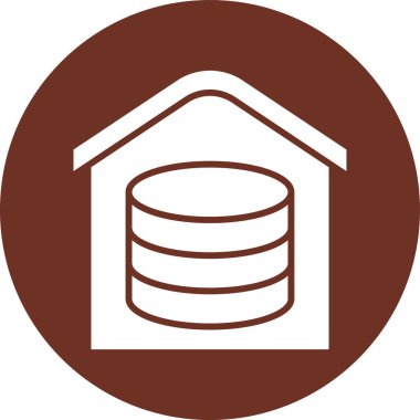 Bir ev simgesinin vektör illüstrasyonu