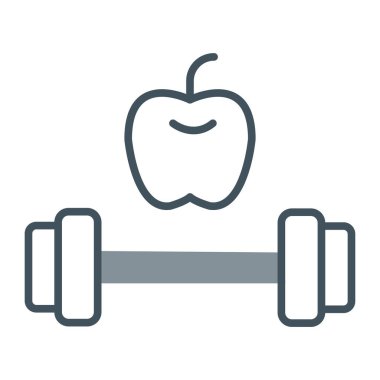 elma vektörü düz renk simgesi