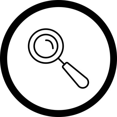 Arama vektör satırı simgesi