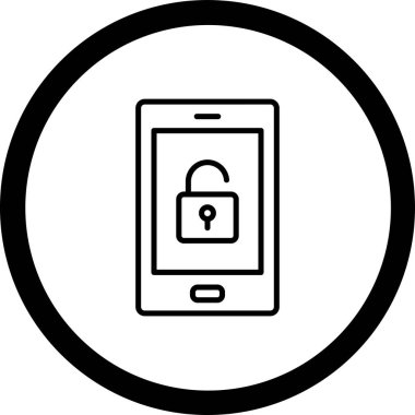 ikon vektör illüstrasyonunu kilitle