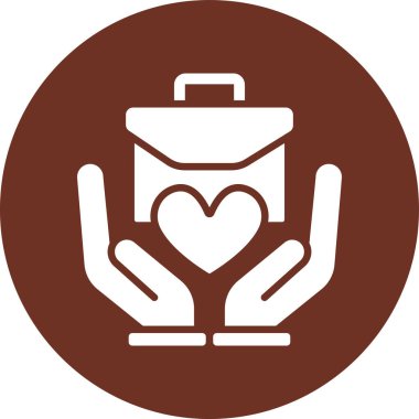 Elinde kalp olan bir kadının vektör çizimi