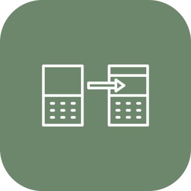 Hesap makinesi web vektör simgesi