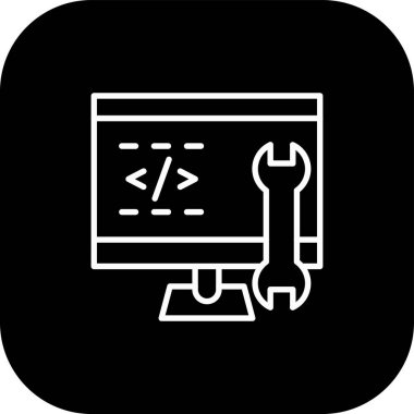 kod simgesi vektör illüstrasyonu