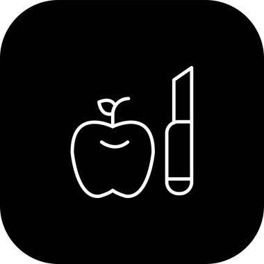 Eşsiz Elma Vektör Satırı Simgesi