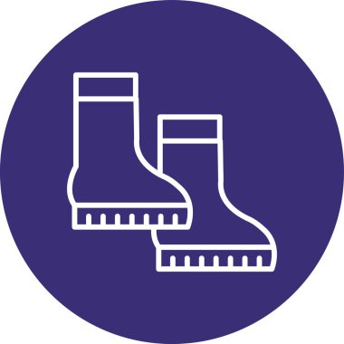 Çizme simgesinin vektör çizimi