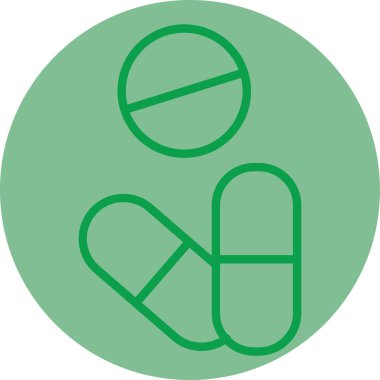 İlaç simgesinin vektör illüstrasyonu