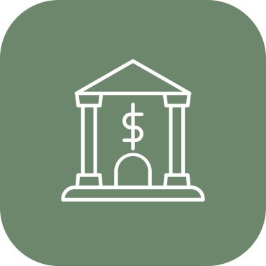 banka simgesi vektör illüstrasyonu