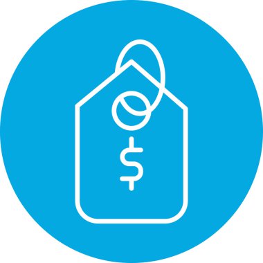 Bir ev simgesinin vektör illüstrasyonu