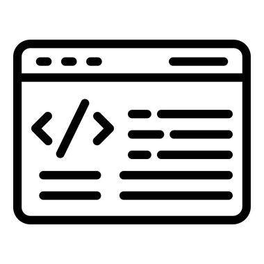 Web geliştirme simgesi vektör illüstrasyonu