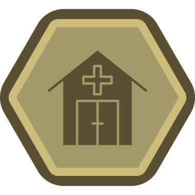 kilise simgesi vektör illüstrasyonu