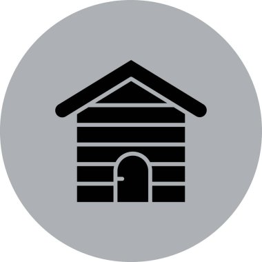 güzel ev çizgisi vektör simgesi