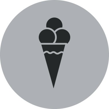 dondurma ikonu vektör illüstrasyonu