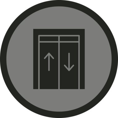 Moda Biçimli Kapı Simgesi İzole Arkaplan