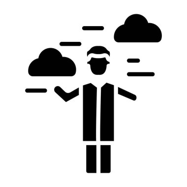 bulut hesaplama vektörü simgesi