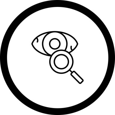 Göz simgesinin vektör illüstrasyonu