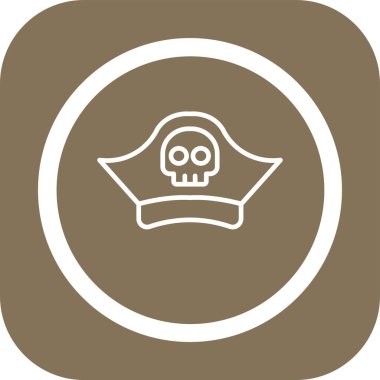 korsan web simgesi vektör illüstrasyonu