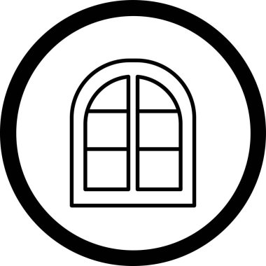 pencere simgesi vektör illüstrasyonu