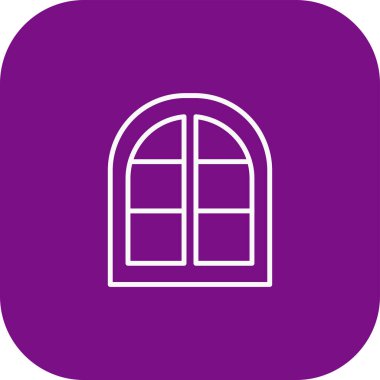 pencere simgesi, vektör illüstrasyonu