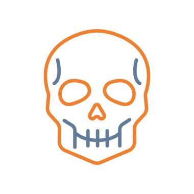 Kurukafa simgesi vektör illüstrasyonu